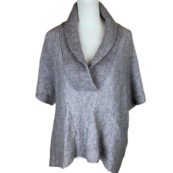 J. Crew Cropped City Sweater Alpaca Wool Beige S - Picture 2 of 7